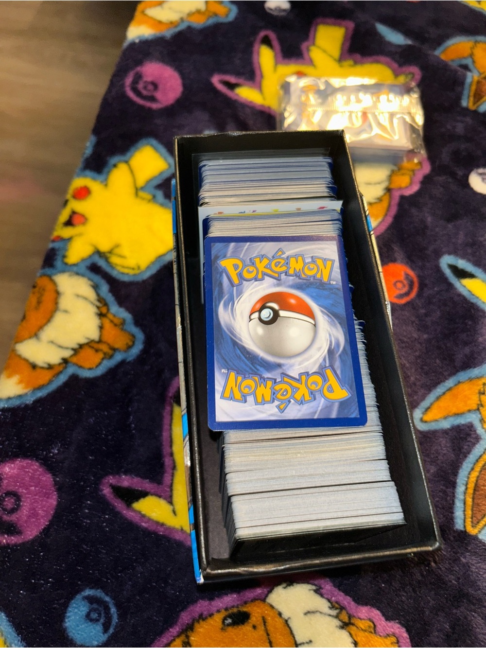 Pokemon Trading Card Lot - Blue Backs with Multicolor Playmat